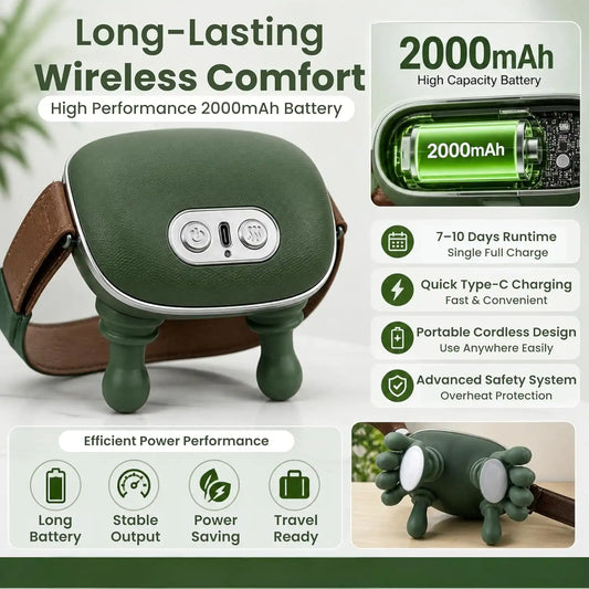 Neck Massager,Japanese style Neck and Back Massager, Deep Tissue with Heating and Traction Function, Real Hands Massage for Necks, Back, Shoulder