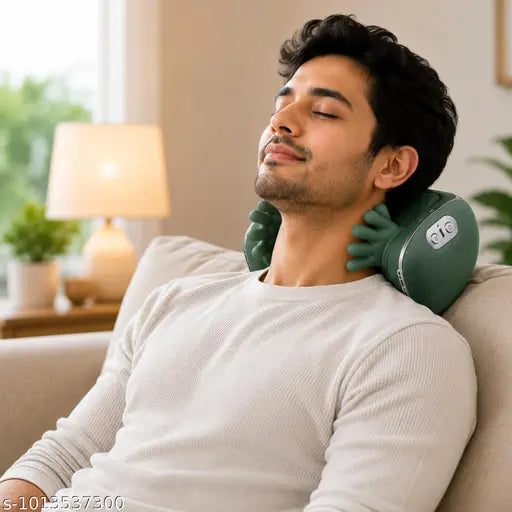 Neck Massager,Japanese style Neck and Back Massager, Deep Tissue with Heating and Traction Function, Real Hands Massage for Necks, Back, Shoulder
