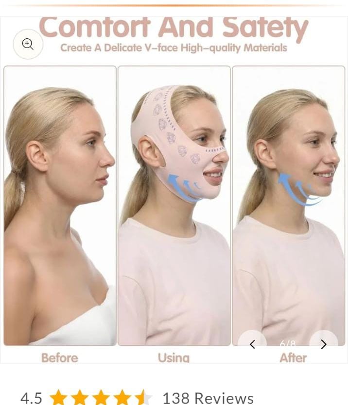 Reusable V Line Face Belt