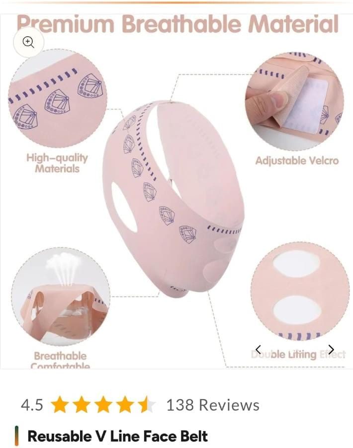 Reusable V Line Face Belt