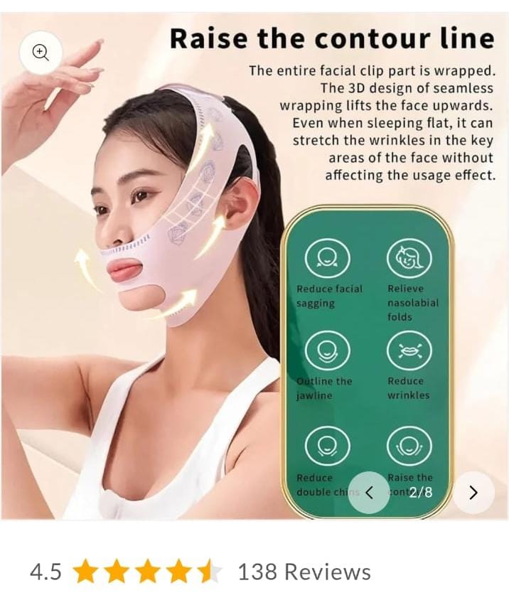 Reusable V Line Face Belt